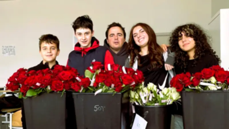 760 roses distribuées au collège de Roujan pour une Saint-Valentin solidaire