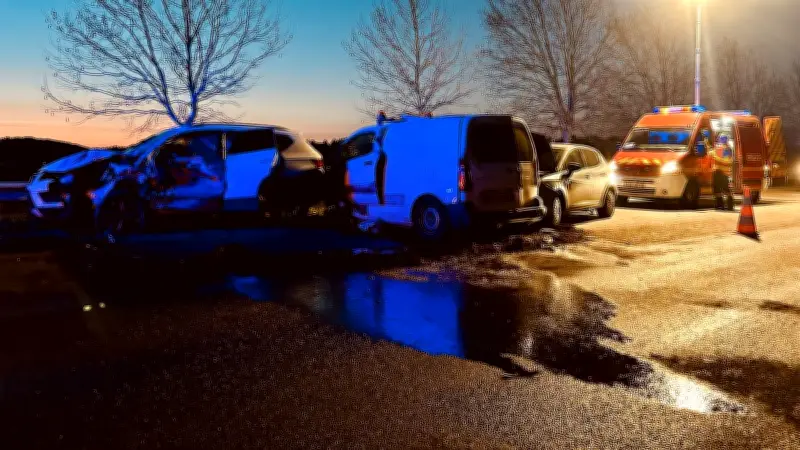 Accident à Sommières : trois véhicules impliqués, fuite de gasoil et six blessés