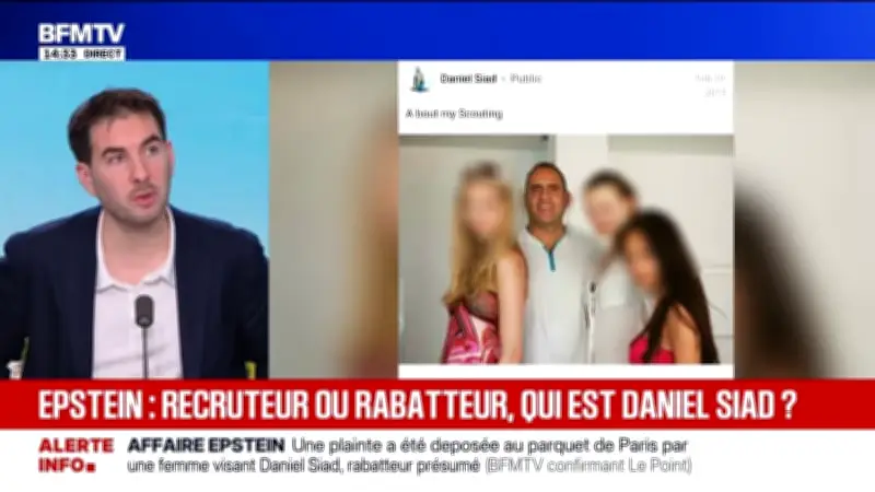 Affaire Epstein : Daniel Siad, le recruteur présumé du criminel sexuel