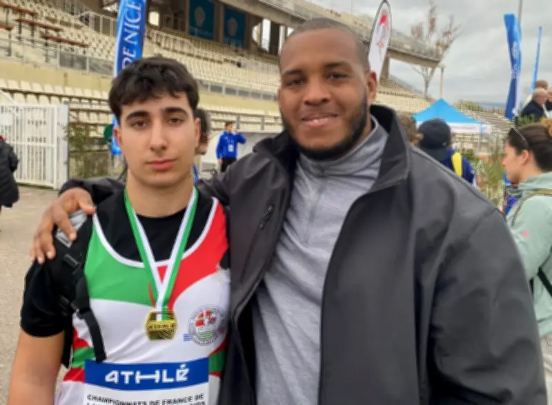 Alain Oca Gabirondo, cadet transfrontalier, brille au championnat de France de marteau