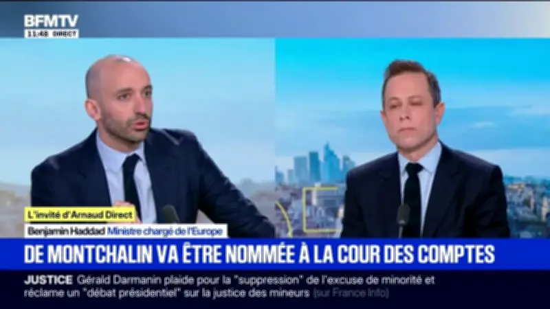 Benjamin Haddad défend la nomination d'Amélie de Montchalin à la Cour des Comptes