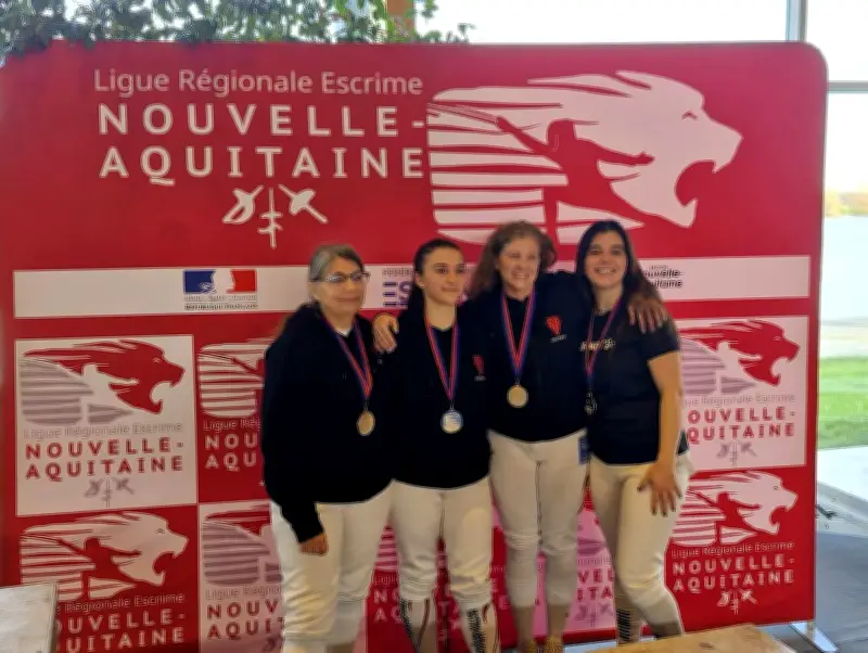 Biarritz Olympique Escrime triomphe aux championnats régionaux par équipe en épée