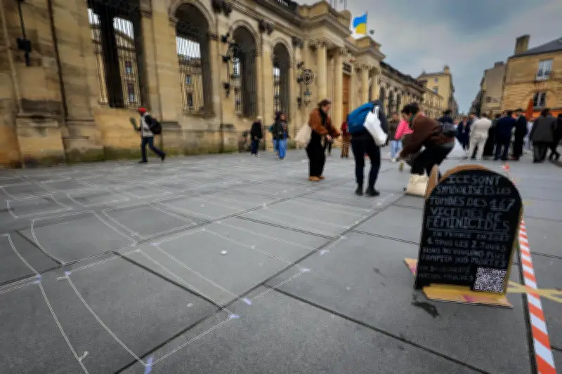 Bordeaux : 167 tombes symbolisent les féminicides de 2025 lors d'un femmage à la Saint-Valentin