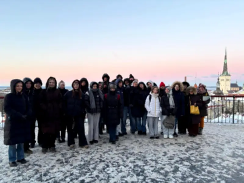 Échange scolaire en Estonie : des collégiens girondins découvrent Tallinn sous -20°C