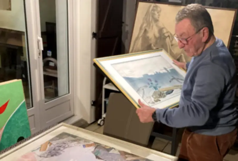 Christian Daudou, ancien président des Amis de l'art, invité d'honneur du Salon de printemps à Tarnos