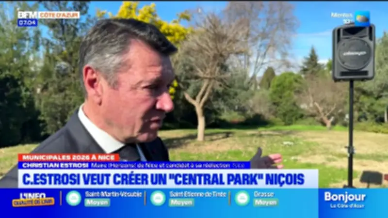 Christian Estrosi projette un Central Park niçois pour les municipales 2026 à Nice