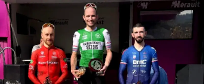 Cyclisme : le Sétois Lenaïc Olivier s'impose avec autorité au Tour de l'Hortus