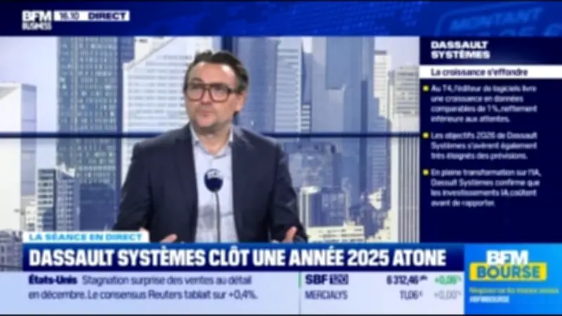 Dassault Systèmes : une chute brutale de la croissance inquiète les marchés