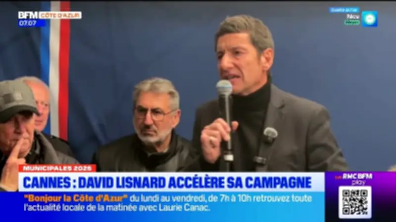 David Lisnard intensifie sa campagne municipale à Cannes avant les élections