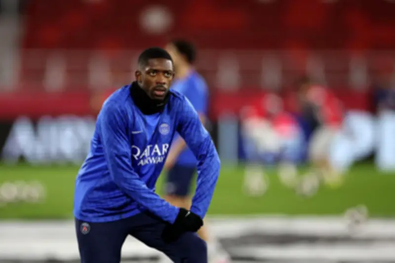Dembélé blessé au mollet, sorti précocement contre Monaco en Ligue des champions