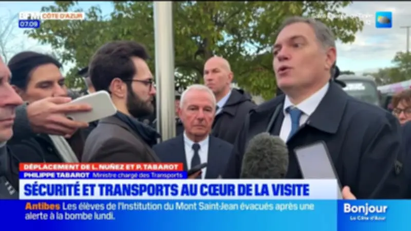 Deux ministres en visite dans les Alpes-Maritimes pour aborder sécurité et transports