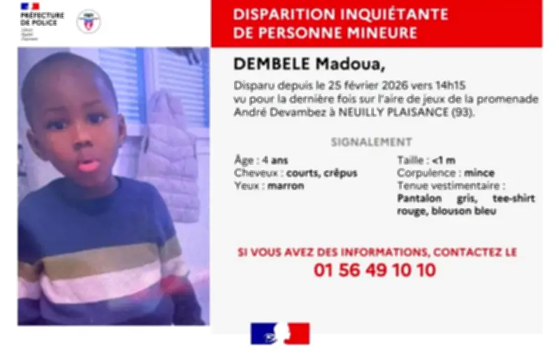Disparition inquiétante d'un enfant autiste de 4 ans en Seine-Saint-Denis