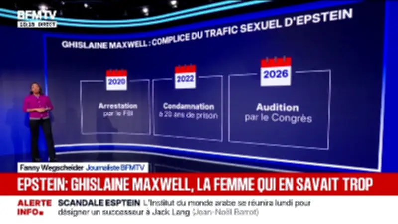 Ghislaine Maxwell, l'ombre de Jeffrey Epstein, devant la justice américaine