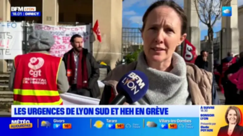 Grève aux urgences de Lyon Sud et HEH : un mouvement social d'ampleur à Lyon