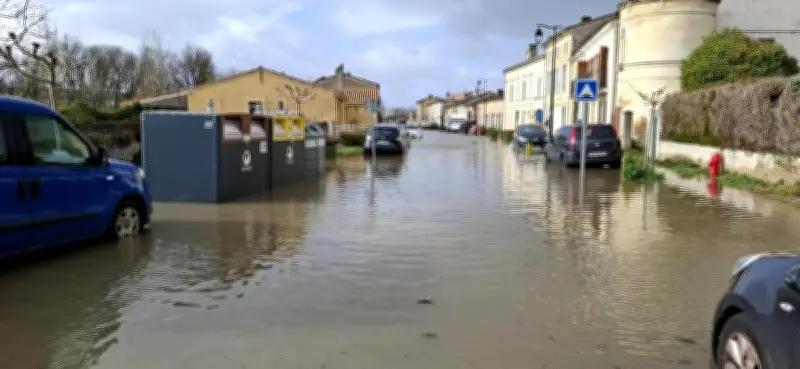 Inondations à Cubzac-les-Ponts : 40 habitations touchées par la montée des eaux