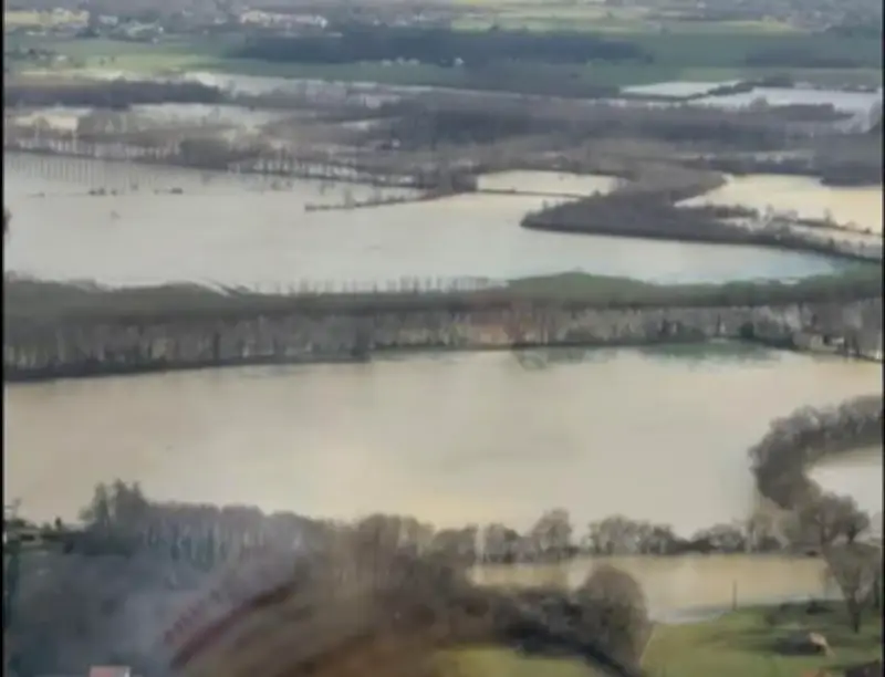 Inondations dans les Landes : pluies diluviennes et rivières en crue après la tempête Nils