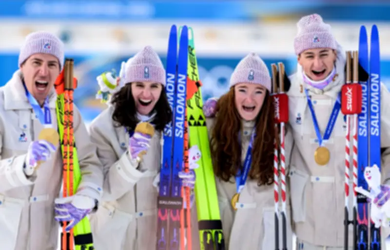 La France sacrée championne olympique de biathlon en relais mixte à Anterselva