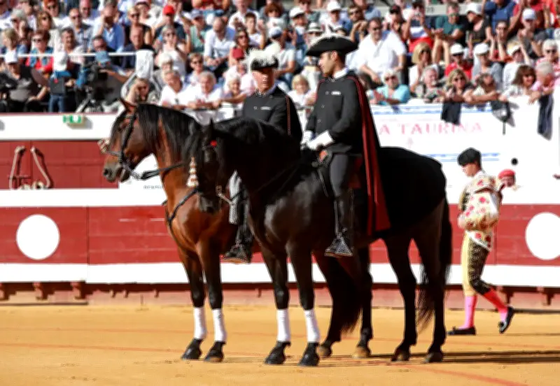 La peña Toro Càrdeno accueille les alguazils Yannick et Volodia Boutet pour une soirée taurine