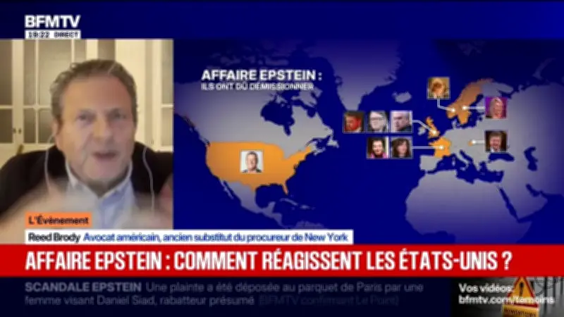 L'affaire Epstein : l'avocat américain Reed Brody souligne l'absence de démissions