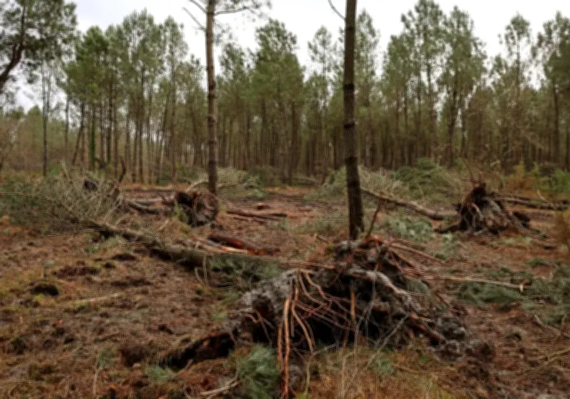 Landes : interdiction d'accès aux forêts après les tempêtes jusqu'au 23 février