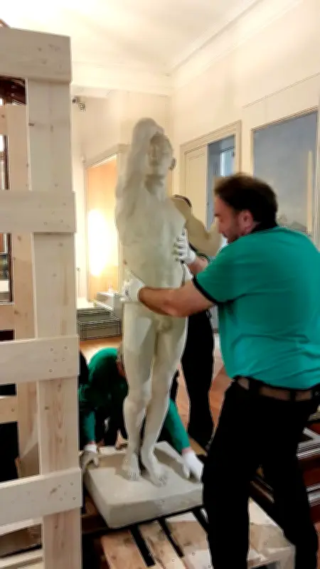 Le moulage de "L'Âge d'airain" de Rodin mis en sécurité à Cognac pour des travaux