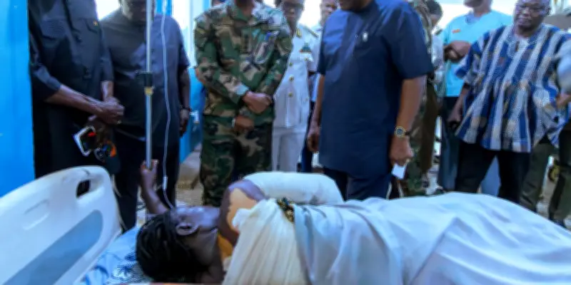 Le président ghanéen Mahama visite les victimes d'une attaque terroriste au Burkina Faso