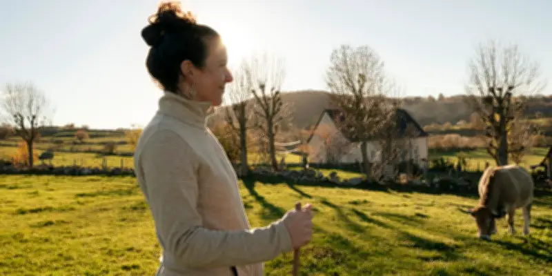 Maïté Tichet, éleveuse sur l'Aubrac, perpétue les traditions agricoles et touristiques