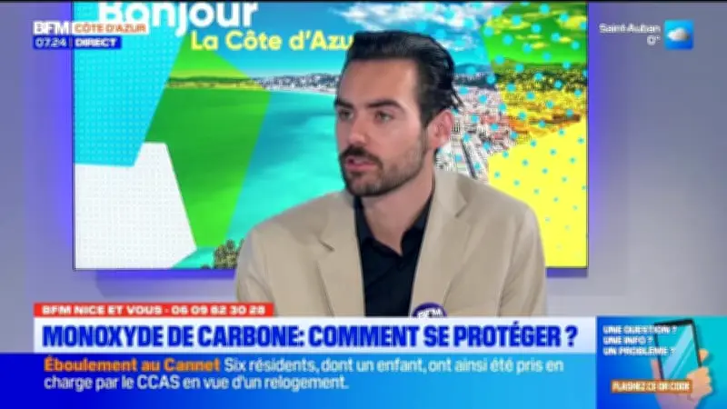 Monoxyde de carbone : les gestes essentiels pour se protéger à Nice et sur la Côte d'Azur