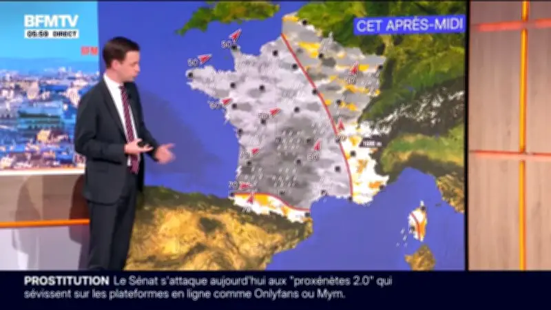 Météo maussade ce mardi avec des pluies généralisées sur la France