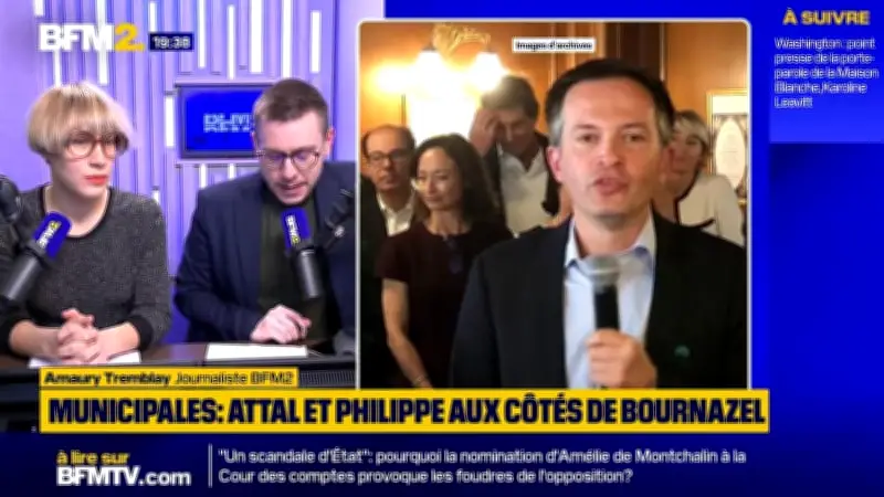 Municipales à Paris : Attal et Philippe soutiennent Bournazel dans une vidéo