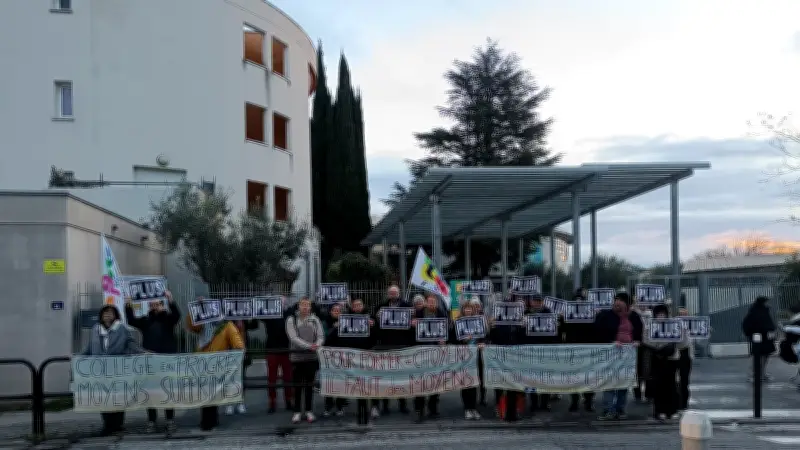Nîmes : enseignants et parents mobilisés contre la réduction horaire au collège Les Oliviers