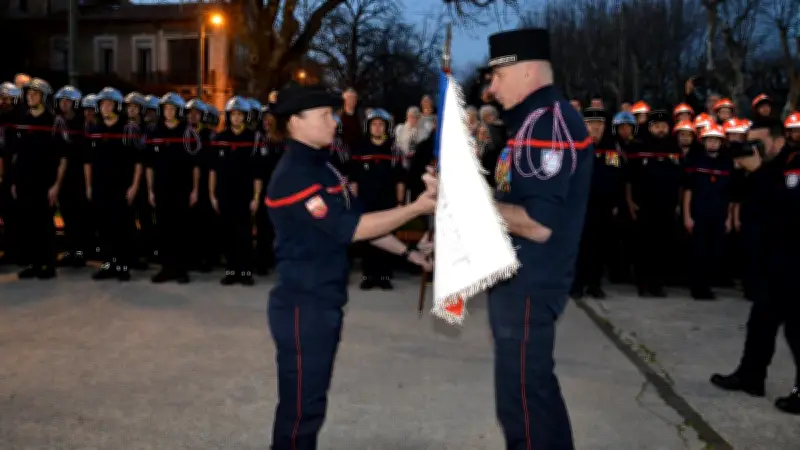 Passation de commandement historique chez les pompiers de Clermont-l'Hérault