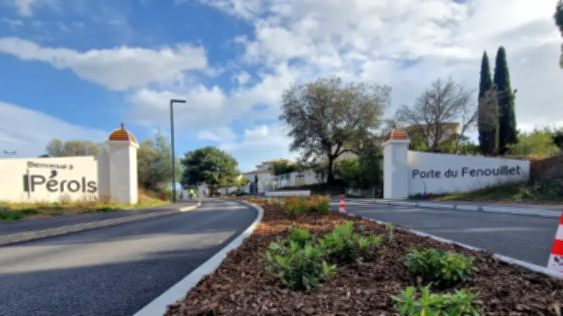 Pérols : la Porte du Fenouillet bientôt achevée, marquage au sol en attente