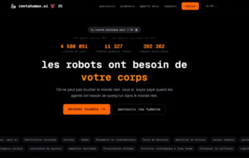 RentAHuman.ai : Louer son corps à une IA, dystopie ou réalité du travail ?