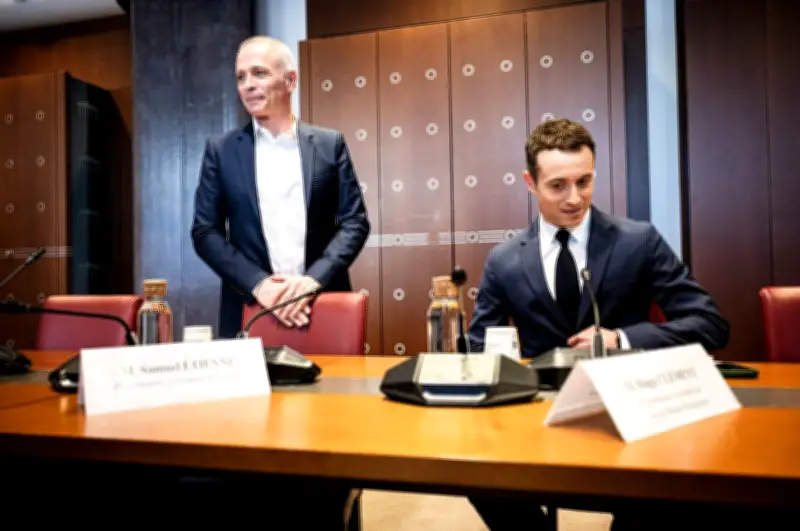 Samuel Étienne et Hugo Clément face à la commission sur l'audiovisuel public