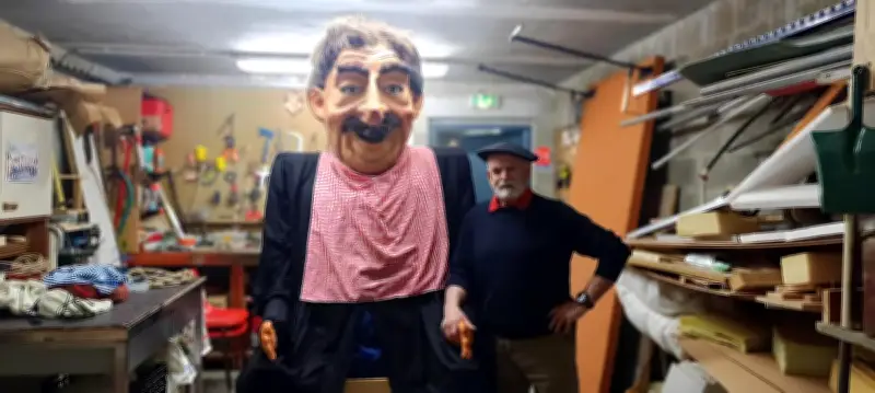 San Pantzar, le géant condamné du carnaval de Bayonne, prend vie dans l'atelier Orai Bat