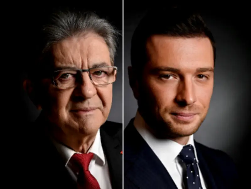 Sondage exclusif : 44% des Français jugent Bardella et Mélenchon non crédibles en cas de crise