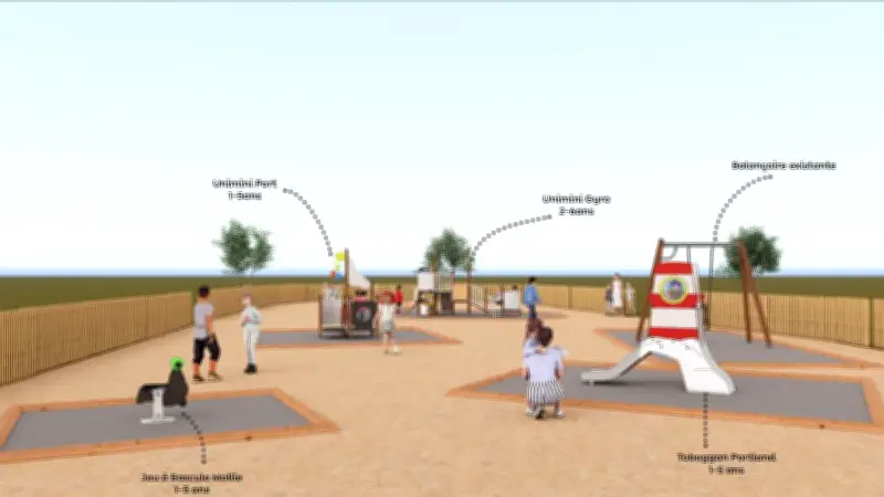 Tabarka inaugure une aire de jeux neuve pour les vacances de février