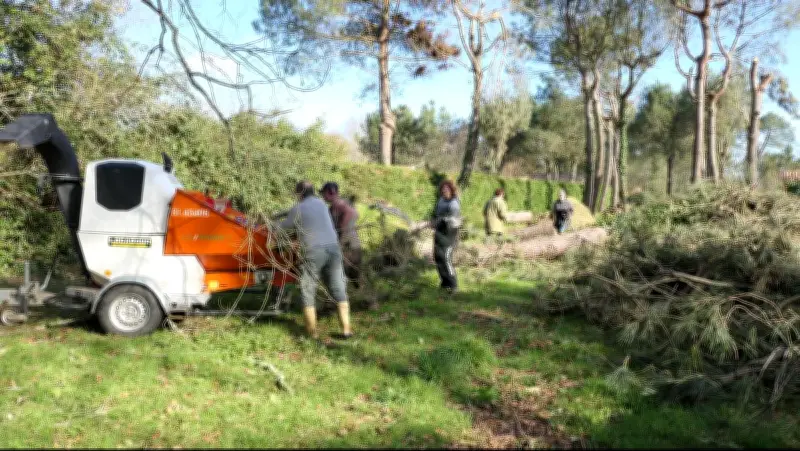 Tempête Nils : 35 bénévoles nettoient Sainte-Foy après les dégâts