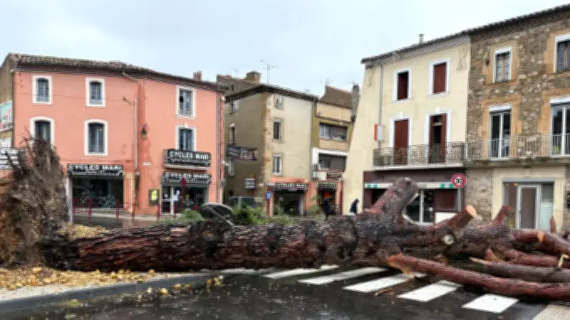 Tempête Nils : Saint-Chinian dans l'Hérault dévasté par des dégâts considérables