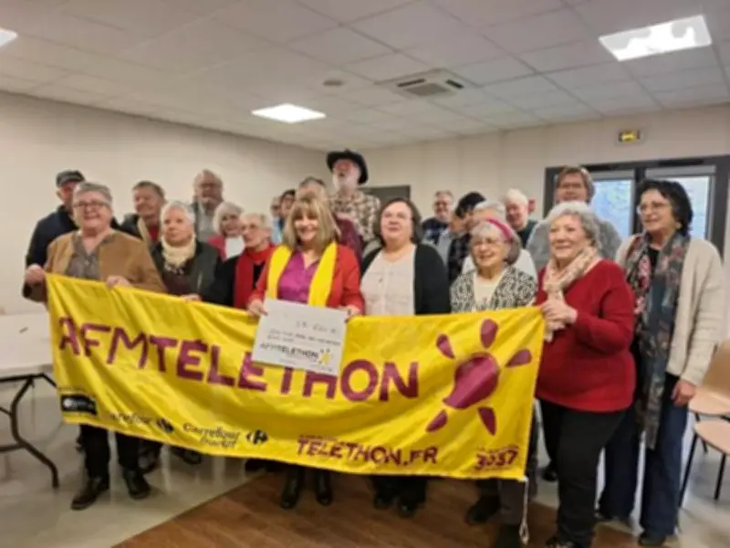 Téléthon 2025 : 18 554 euros collectés par l'association En quatre pour l'espoir en Dordogne