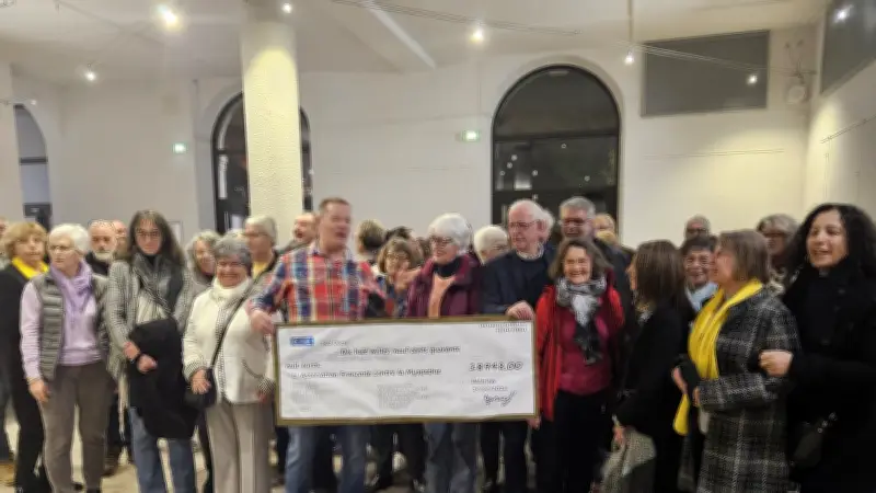 Téléthon à Bédarieux : un chèque de 18 948 € pour l'AFM remis lors de la réception traditionnelle