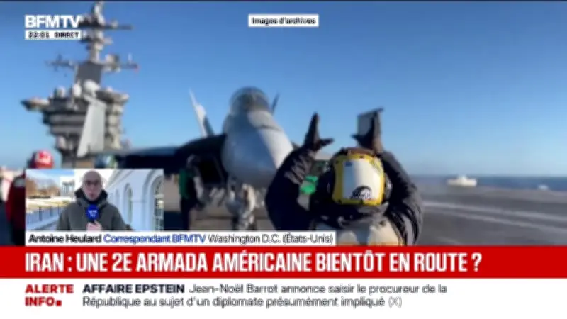 Trump menace d'envoyer une seconde armada au Moyen-Orient en cas d'échec des négociations avec l'Iran