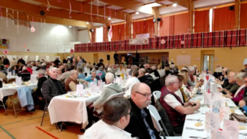 Un repas des aînés réussi à Coste : 345 convives réunis dans la halle des sports