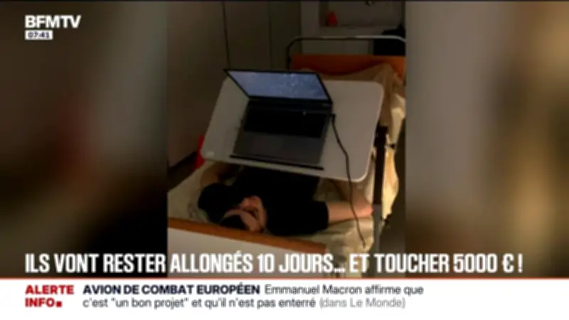 Une étude rémunérée cherche 10 volontaires pour rester allongés 10 jours