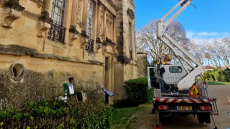 Urgence patrimoniale : le château Guillaume de Nogaret mis hors d'eau à Marsillargues
