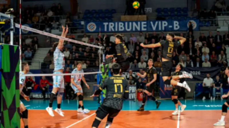 Volley-ball : Montpellier poursuit son ascension et se rapproche du leader Tours