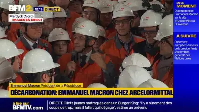 Emmanuel Macron visite ArcelorMittal Dunkerque et assure l'avenir industriel français
