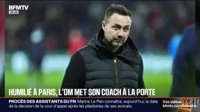 L'OM se sépare de son entraîneur Roberto De Zerbi après une lourde défaite face au PSG