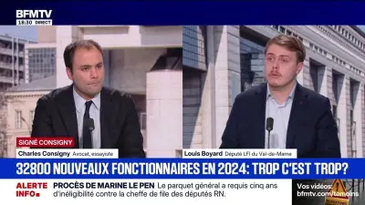 Louis Boyard (LFI) défend l'embauche de fonctionnaires pour améliorer les services publics